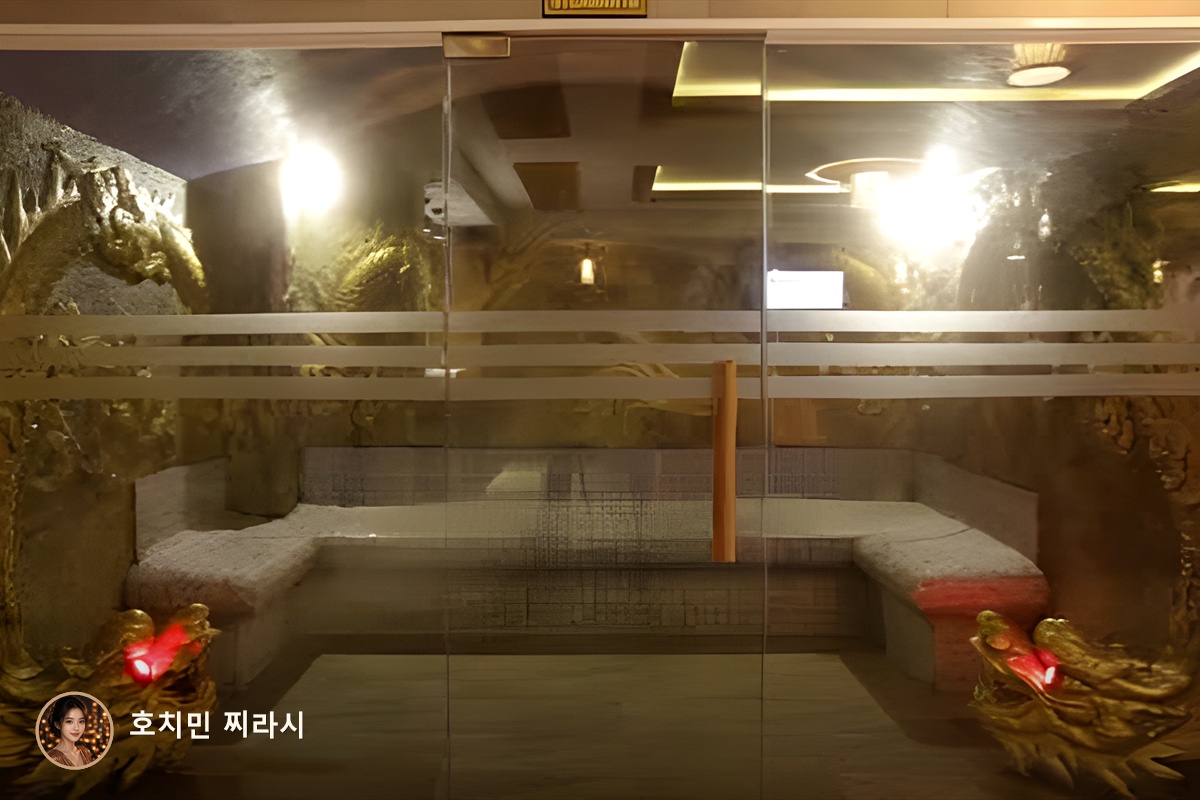 호치민 민땀 마사지 스팀 사우나 모습입니다.